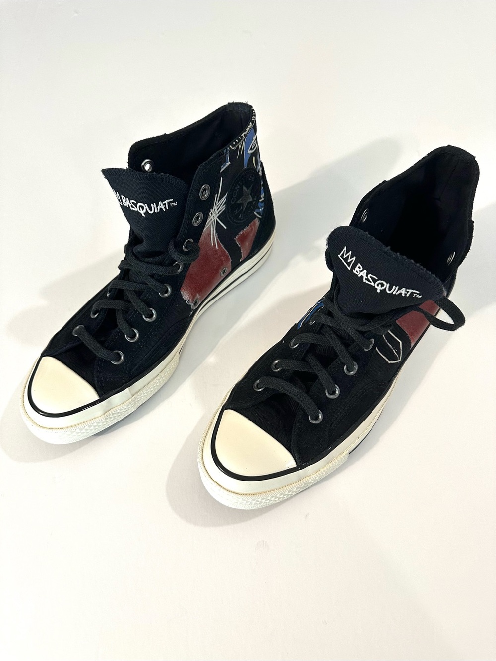 Converse Jean-Michel Basquiat Kings of Egypt 111 NWOT Canvas Suede Art to Wear
